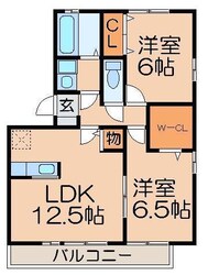 コゥジーコートＡの物件間取画像